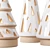 Glazed Ceramic Christmas Trees 3D model small image 3