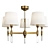 Elegant Ramona White Chandelier 3D model small image 1