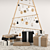 Wooden Christmas Tree 3D Model 3D model small image 7