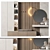 Versatile Hallway Composition Furniture 3D model small image 1