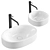 Callisto Countertop Washbasin: Easy-Care White 3D model small image 1