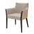 Elegant Cometa Armchair - Bourne 3D model small image 1