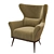  Verellen Paola Wing Chair 3D model small image 1