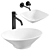 Rivea Izumi White Countertop Washbasin 3D model small image 1