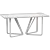 Elegant Gold Dining Table 63 3D model small image 2