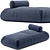 Modern Island Chaise by Gart 3D model small image 1