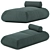 Modern Island Chaise by Gart 3D model small image 2