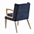 Elegant Morgan Goodwood Dining Chair 3D model small image 2