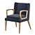 Elegant Morgan Goodwood Dining Chair 3D model small image 5