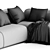 Elegant Suiseki Sofa System 3D model small image 4