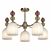 Gillian Glass Ceiling Chandeliers 3D model small image 2