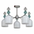 Gillian Glass Ceiling Chandeliers 3D model small image 3