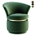 Elegant Chairs PLATINO For Export 3D model small image 2