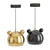 Bear One Pendant Kids Lamp 3D model small image 2
