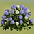 Russian Hydrangea Flowers Bouquet 3D model small image 3