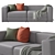 Modular 3-Seater Jattebo Sofa 3D model small image 2