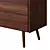 Vintage Wooden 1950s Sideboard 3D model small image 7