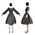 Gothic Dress 3D Model Max-FBX 3D model small image 3