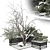 Snowy Garden Plant Set 3D 3D model small image 1