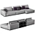 Modern Westside Sofa by Poliform 3D model small image 1