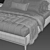 RH Italia Panel Fabric Bed 3D model small image 11