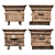 Wooden Beehive Set 3D Model 3D model small image 2