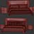 Luxury Poliform GENTLEMAN Bed 3D model small image 5