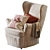 Modern Twist: IKEA Strandmon Chair 3D model small image 8