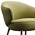 Charlotte Modern Lounge Chair Elegance 3D model small image 2