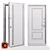 Premium Frost-Resistant Outdoor Door 3D model small image 3