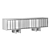 Contemporary Steel Oak Media Console 3D model small image 2
