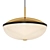 Classy Chrome Contemporary Ceiling Light 3D model small image 1