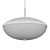 Classy Chrome Contemporary Ceiling Light 3D model small image 2