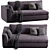 Modern Dorian Sofa Design 3D model small image 1