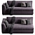 Modern Dorian Sofa Design 3D model small image 2