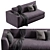 Modern Dorian Sofa Design 3D model small image 3