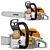 STIHL MS 261 Chainsaw with Animated Chain 3D model small image 2