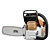 STIHL MS 261 Chainsaw with Animated Chain 3D model small image 4