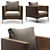Charles Outdoor Armchair by Antonio Citterio 3D model small image 1