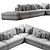 Modern Contemporary Dorian Sofa 3D model small image 5