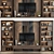 Modern TV Wall Shelf Decor 3D model small image 1