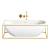 Elegant Stone Bath 1700mm 3D model small image 3