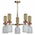 Gillian Glass Pendant Chandeliers 3D model small image 1