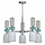 Gillian Glass Pendant Chandeliers 3D model small image 3