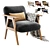 Hendricks Accent Chair: Stylish Seating 3D model small image 1