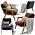 Hendricks Accent Chair: Stylish Seating 3D model small image 3