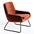 Modern Sled Base Armchair - COCO 3D model small image 2