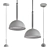 Sleek Metal Pendant Light 3D model small image 5