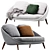 Elegant Minotti Lido Sofa - Luxurious Contemporary Design 3D model small image 1