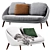 Elegant Minotti Lido Sofa - Luxurious Contemporary Design 3D model small image 3